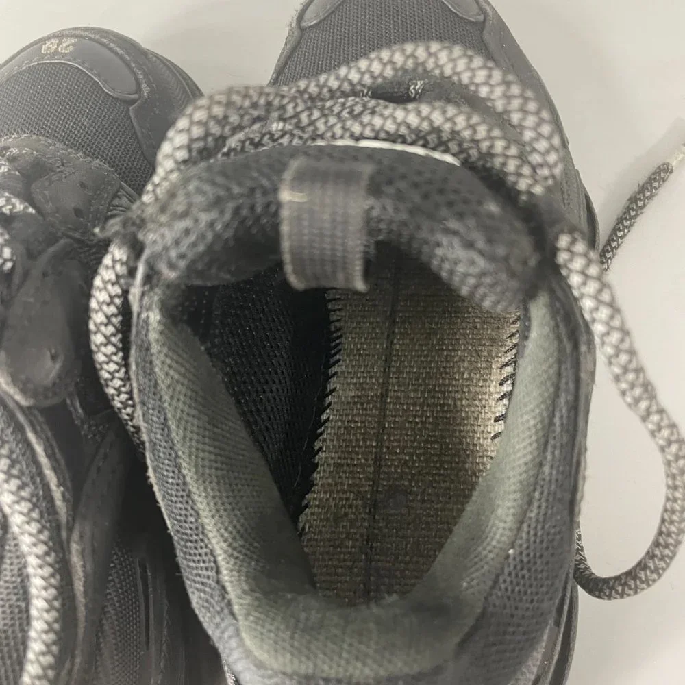 Balenciaga Triple S Kid's Black Polyurethane Wedge Trainer Sneakers, 29 - Picture 11 of 14